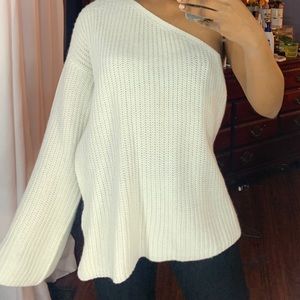 Misguided one shoulder sweater